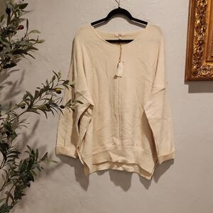 Easel Cream Knit Top